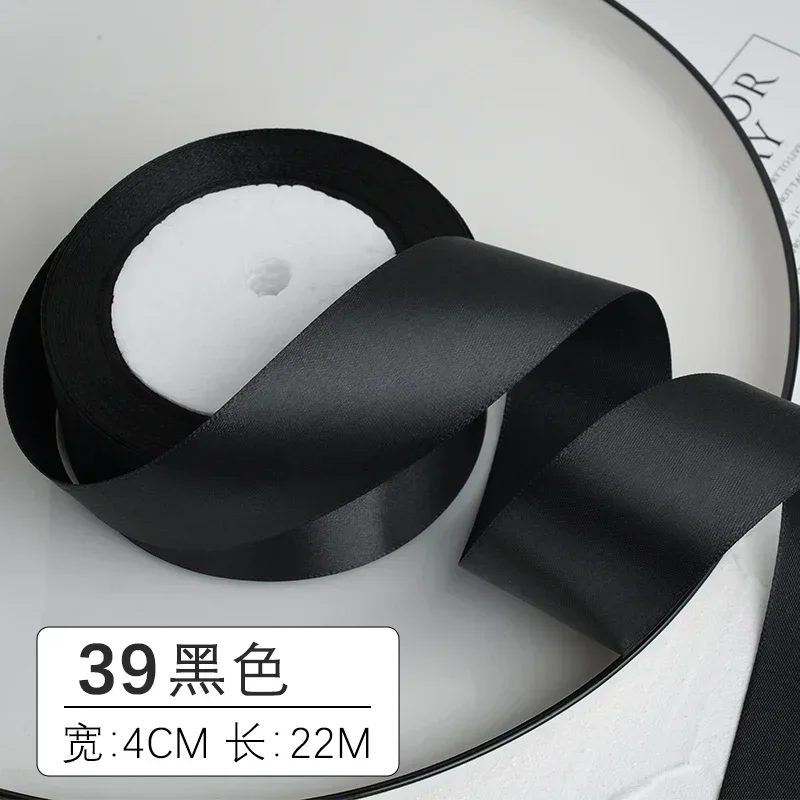 1-1.5-2-2.5-4-5cm Satin Ribbon DIY Crafts Handmade Roses Material Christmas Halloween Wedding Birthday Party Gift Wrapping Tape
