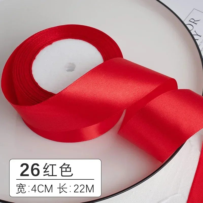 1-1.5-2-2.5-4-5cm Satin Ribbon DIY Crafts Handmade Roses Material Christmas Halloween Wedding Birthday Party Gift Wrapping Tape