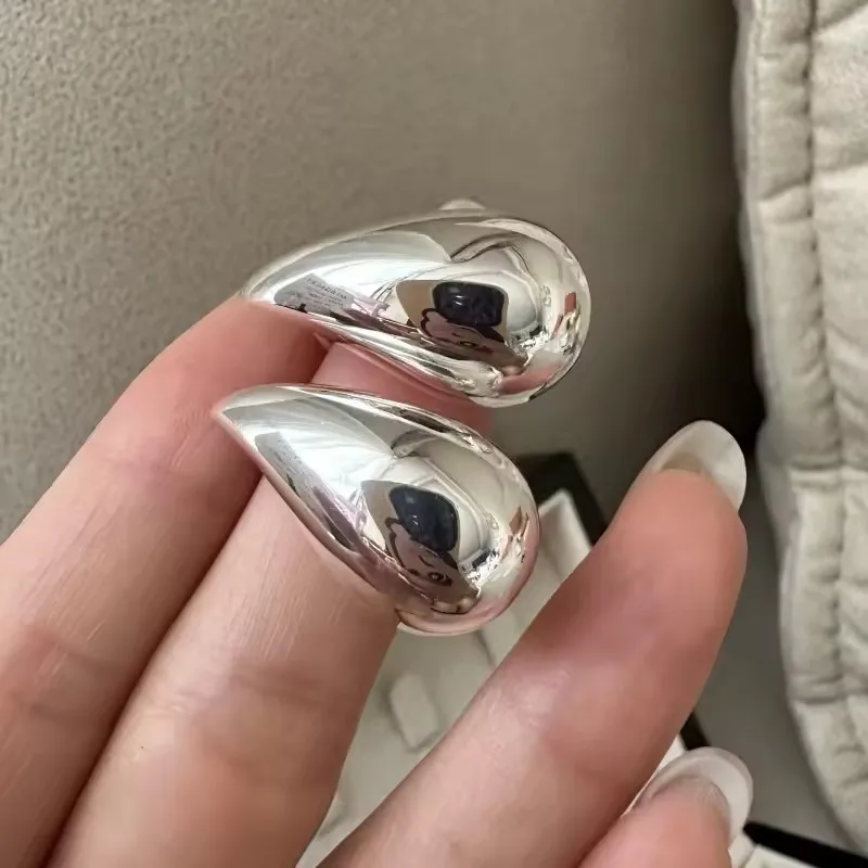 925 Sterling Silver Earrings For Women Trendy Simple Waterdrop Earring Jewelry Prevent Allergy Party Christmas Accessories
