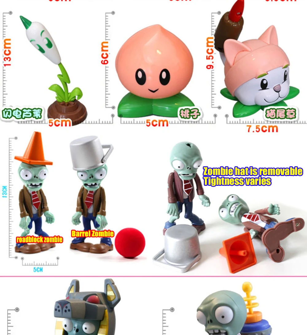 Plants VS Zombies Toys Dolls Gargantuar Pirate Bucket Conehead Zomboss Buckethead Zombie Conehead Zombie Dave Christmas Gifts