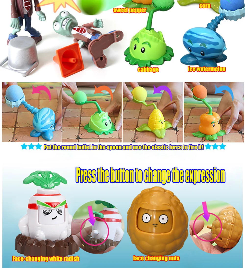 Plants VS Zombies Toys Dolls Gargantuar Pirate Bucket Conehead Zomboss Buckethead Zombie Conehead Zombie Dave Christmas Gifts