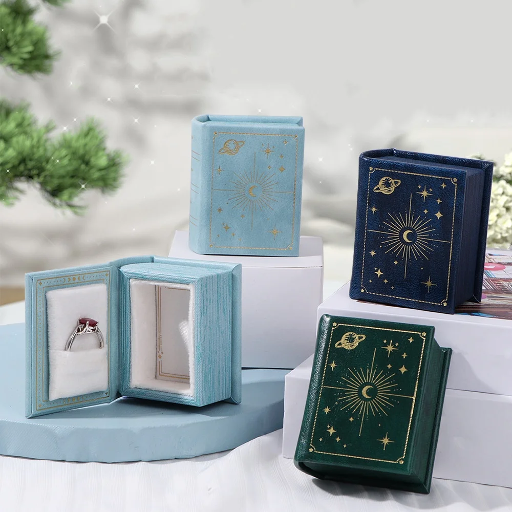 Valentine's Day Proposal Ring Box High-end Retro Engagement Wedding Jewelry Box Magnetic Romantic Birthday Christmas Gift Box