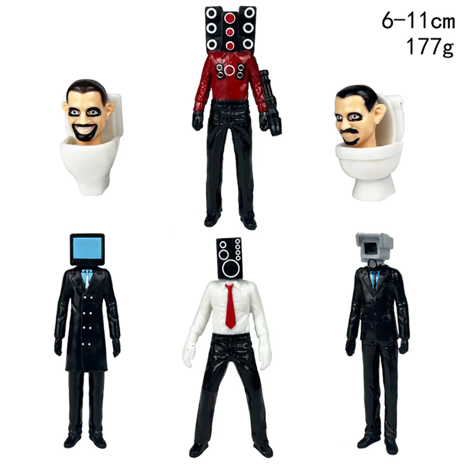 New KDL SWAT Skibidi Toilet Man Figures Anime Doll Toys TvMan Titan Cameraman Speakerman Bricks Model Toy For Kid Christmas Gift