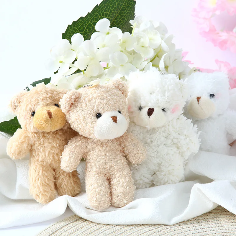 10/20/30pcs 4.7In Teddy Bears Stuffed Plush Toy Bear Plush Doll Keychain Craft Pendent DIY Wedding Birthday Christmas Party Gift