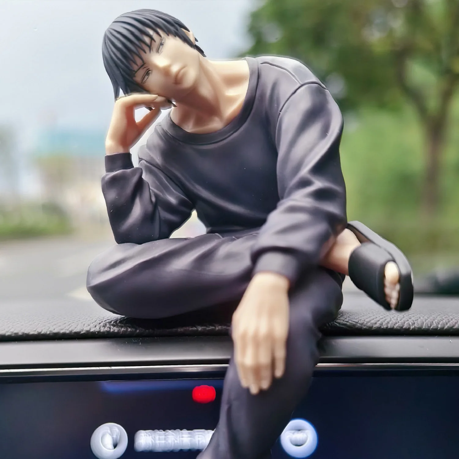 Anime JJK Figure Geto Suguru Gojo SATORU Fushiguro Toji Action Figure Sitting Pose Model Fushiguro Toji Figure Christmas Gift