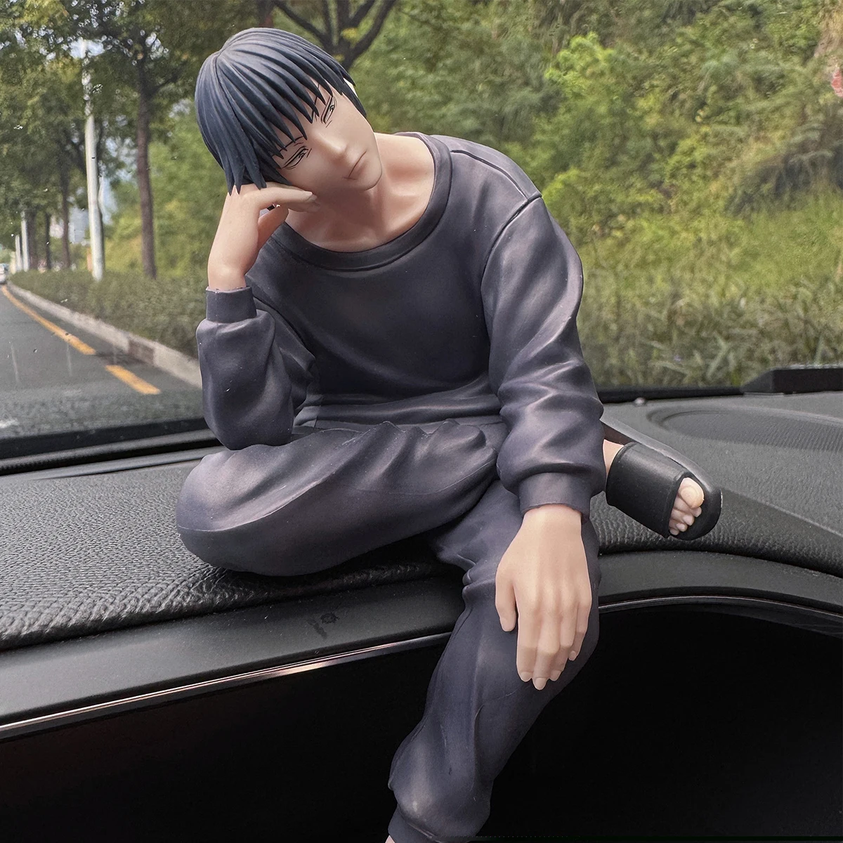 Anime JJK Figure Geto Suguru Gojo SATORU Fushiguro Toji Action Figure Sitting Pose Model Fushiguro Toji Figure Christmas Gift