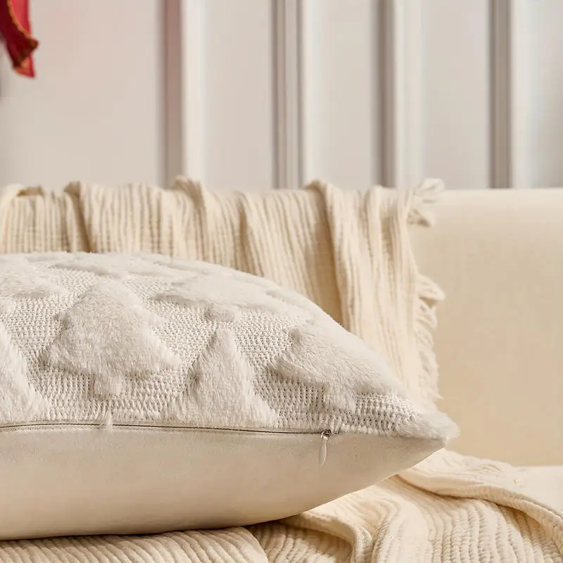 1PC Christmas Decorative Pillow Covers Cushion Cover Couch Cushion Case for Couch Sofa Holiday Festivals Winter Home Decoration