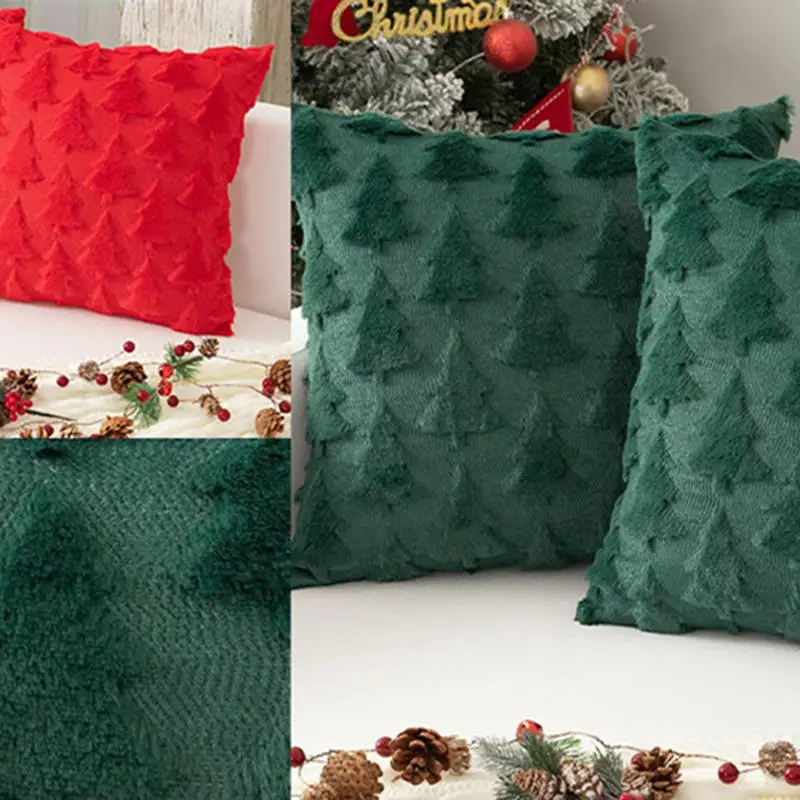 1PC Christmas Decorative Pillow Covers Cushion Cover Couch Cushion Case for Couch Sofa Holiday Festivals Winter Home Decoration