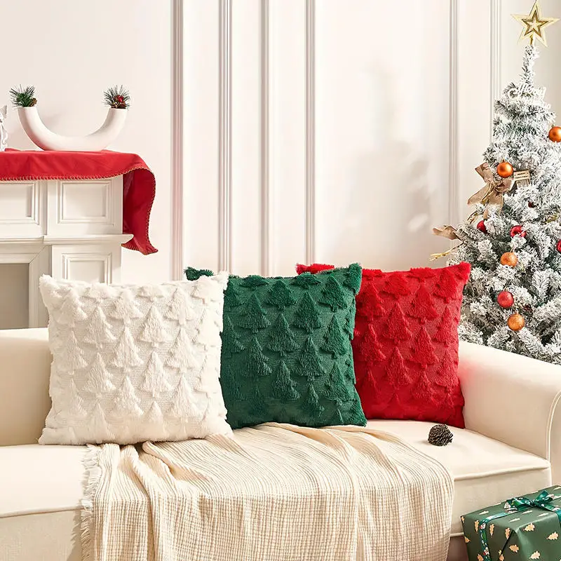 1PC Christmas Decorative Pillow Covers Cushion Cover Couch Cushion Case for Couch Sofa Holiday Festivals Winter Home Decoration