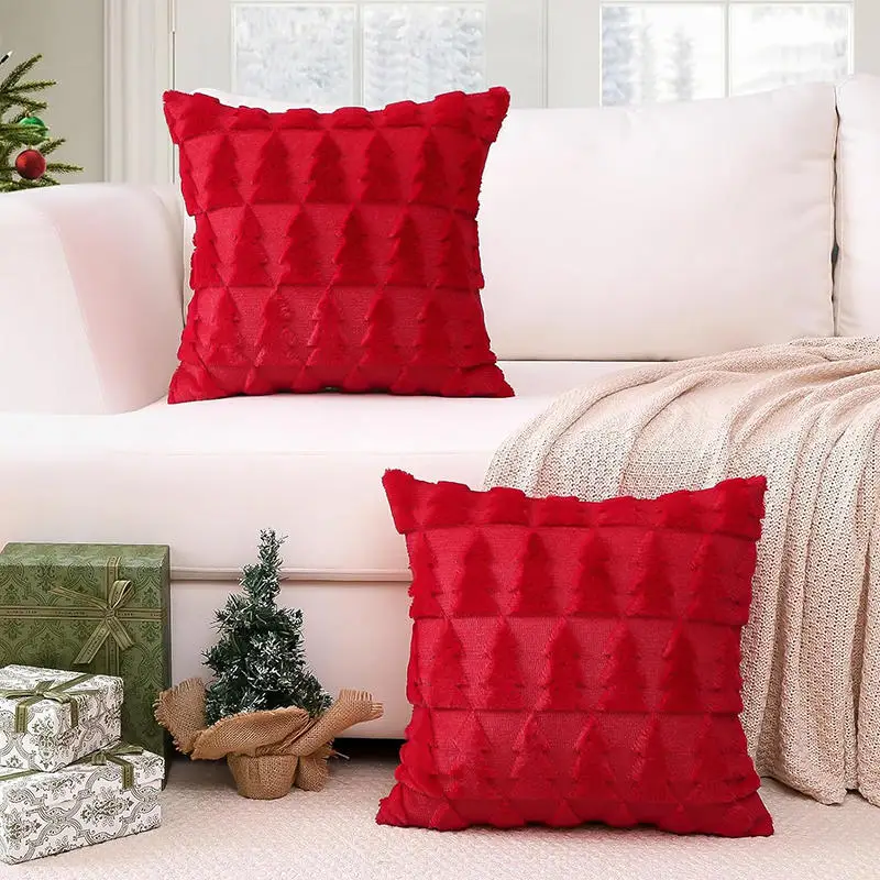 1PC Christmas Decorative Pillow Covers Cushion Cover Couch Cushion Case for Couch Sofa Holiday Festivals Winter Home Decoration