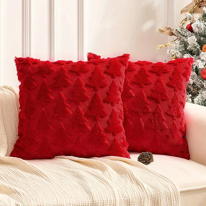1PC Christmas Decorative Pillow Covers Cushion Cover Couch Cushion Case for Couch Sofa Holiday Festivals Winter Home Decoration