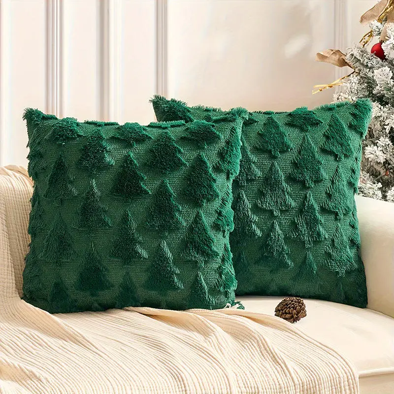 1PC Christmas Decorative Pillow Covers Cushion Cover Couch Cushion Case for Couch Sofa Holiday Festivals Winter Home Decoration