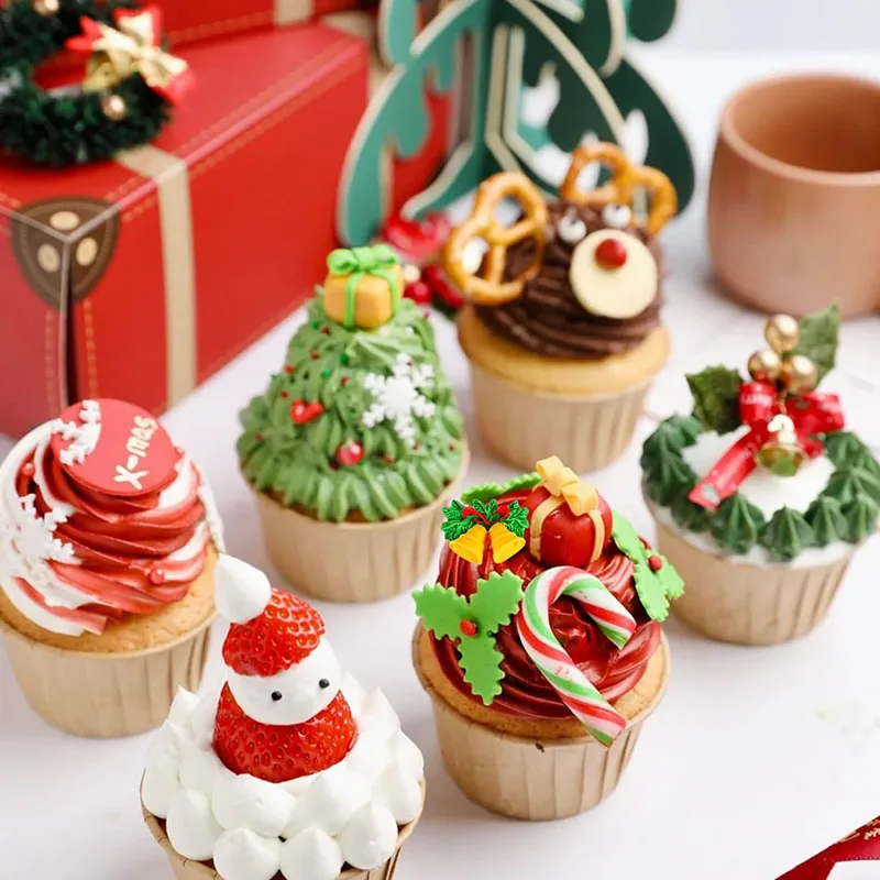 Holly Leaves Fondant Mold For Christmas Bells Silicone Mould Cake Decoration Cupcake Topper Candy Gum Paste Kitchen Baking Tools