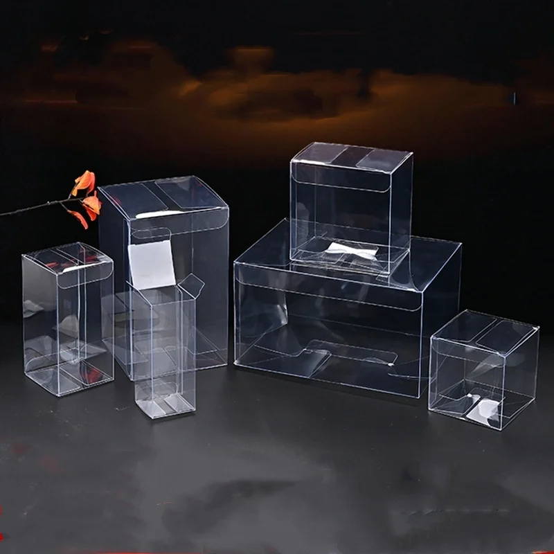 10 pieces of 3/4/5 * Hcm new transparent PVC box packaging wedding/Christmas favorite chocolate candy apple gift event