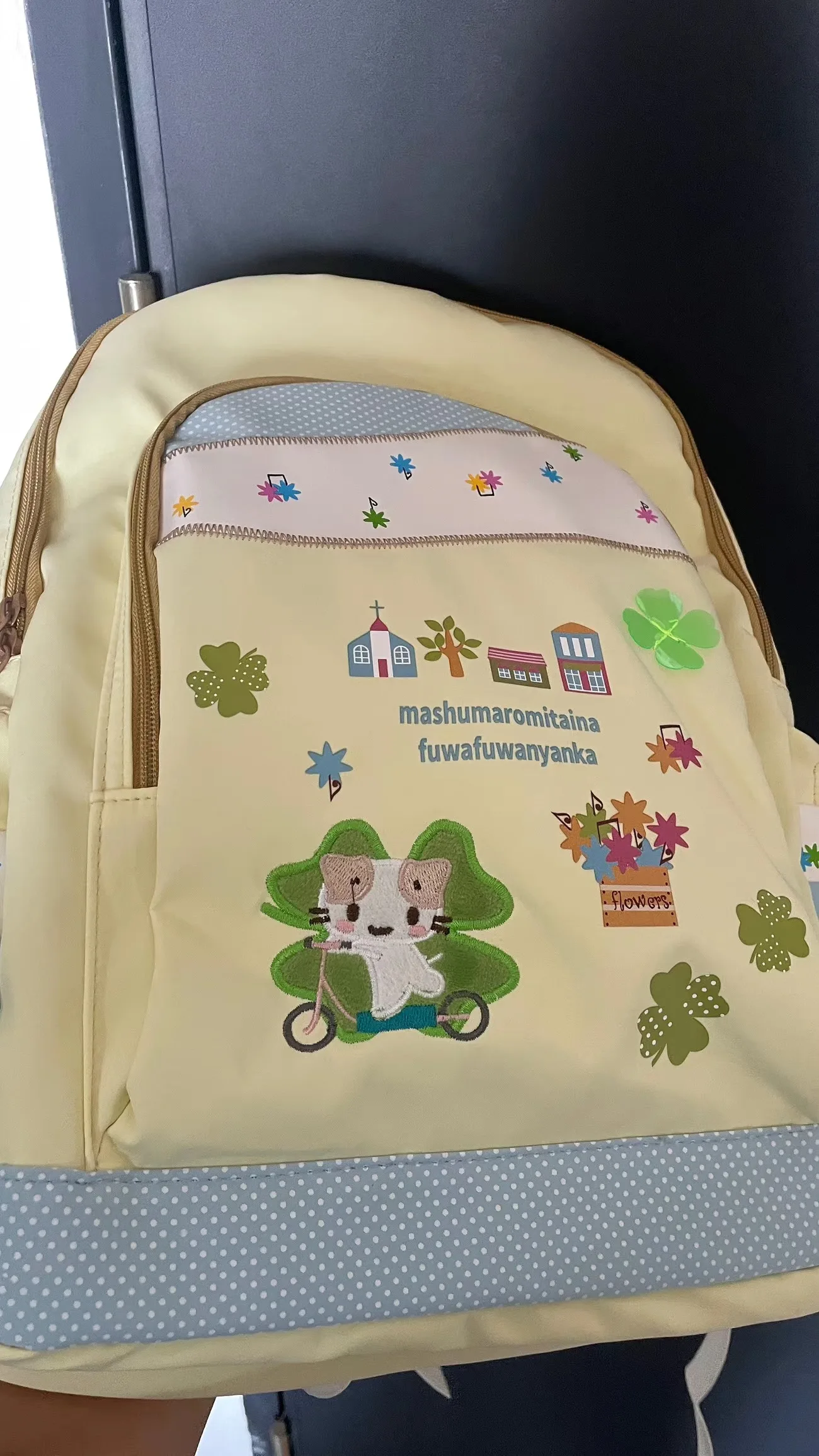 New Kawaii Masyumaro Fluffy Fuwa Nyanko Cat Backpack Bag Anime Cute Schoolbag Pencil Bag Case Children Kids Christmas Gift