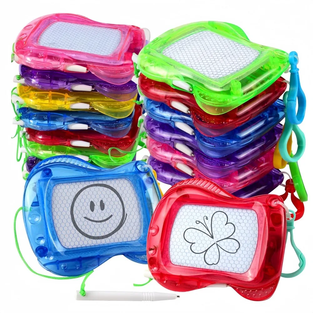 3/5/12 Pcs Fun Mini Keychain Magnetic Drawing Writing Board Birthday Kids Party Gift Pack Christmas Gift Stuffing School Rewards