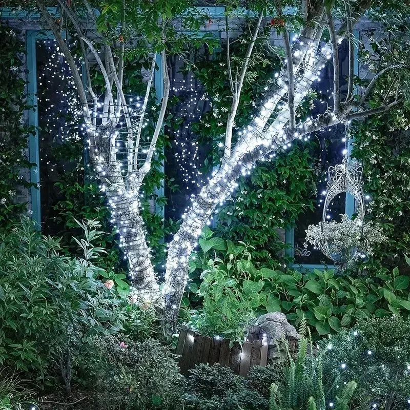 5M-32M LED Solar String Lights 300LED 8 Modes Solar Powered Xmas Outdoor Lights Waterproof Starry Christmas Fairy Lights