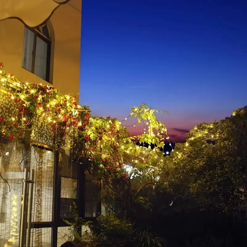 5M-32M LED Solar String Lights 300LED 8 Modes Solar Powered Xmas Outdoor Lights Waterproof Starry Christmas Fairy Lights