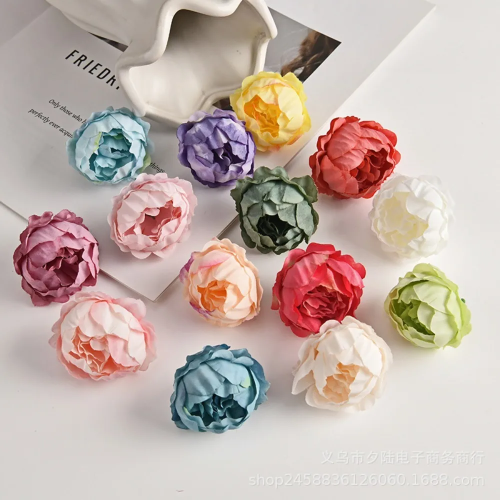 10/20Pcs Rose Artificial Flowers Heads for Home Decortion Party Wedding Decor Accessories Garden Crafts Manual Christmas Wreath