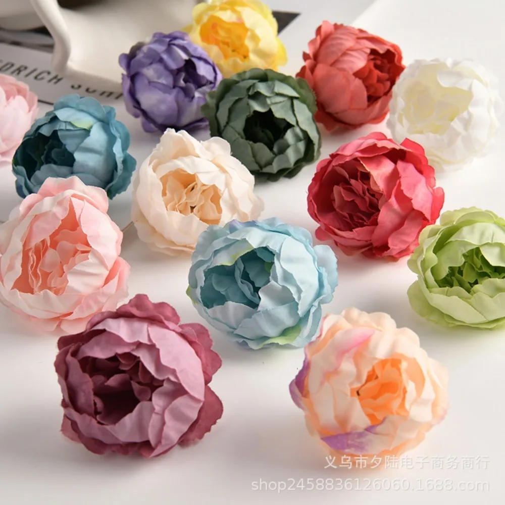 10/20Pcs Rose Artificial Flowers Heads for Home Decortion Party Wedding Decor Accessories Garden Crafts Manual Christmas Wreath
