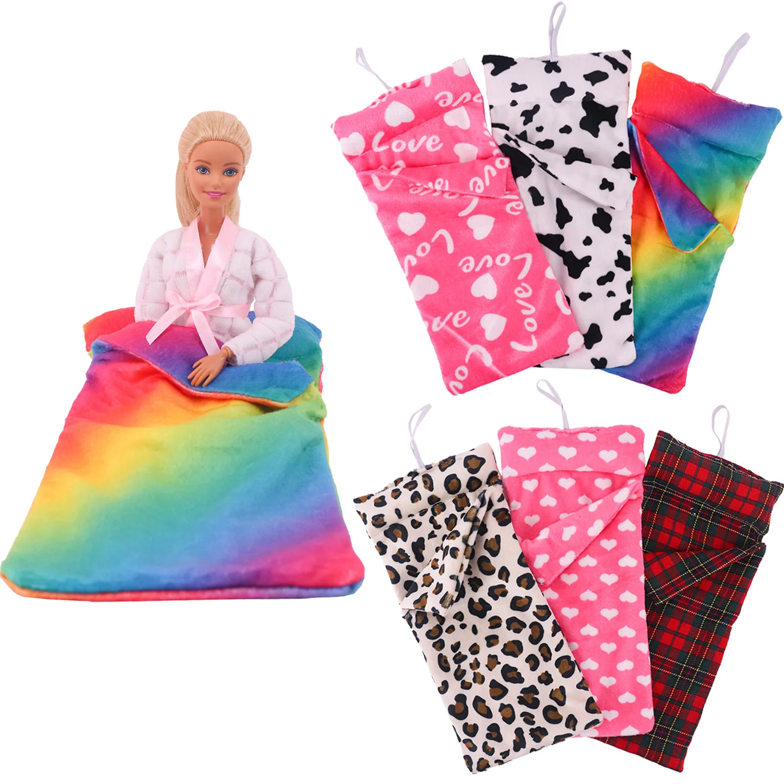 Doll Sleeping Bag Hanging Basket Christmas Accessories For Barbis Doll&30cm 1/6 BJD Blythe Doll Accessories Girl's Toys