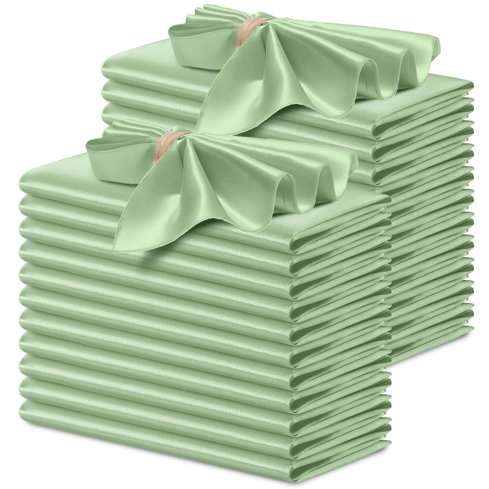 12PCS Wedding Red Satin Napkin 30x30cm Wholesale Soft Table Napkins for New Year Christmas Decoration Party Dinner Table Decor
