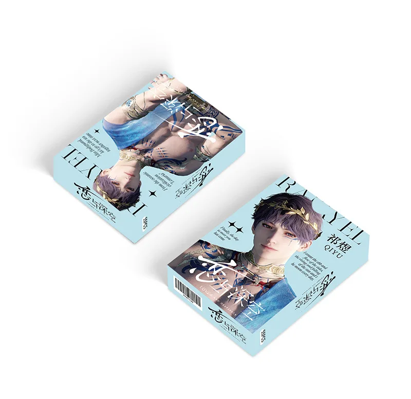 55Pcs/Set Game Love And Deepspace Laser Lomo Card Sylus Zayne Rafayel Xavier Caleb Game Characters Photo Cards Christmas Gift