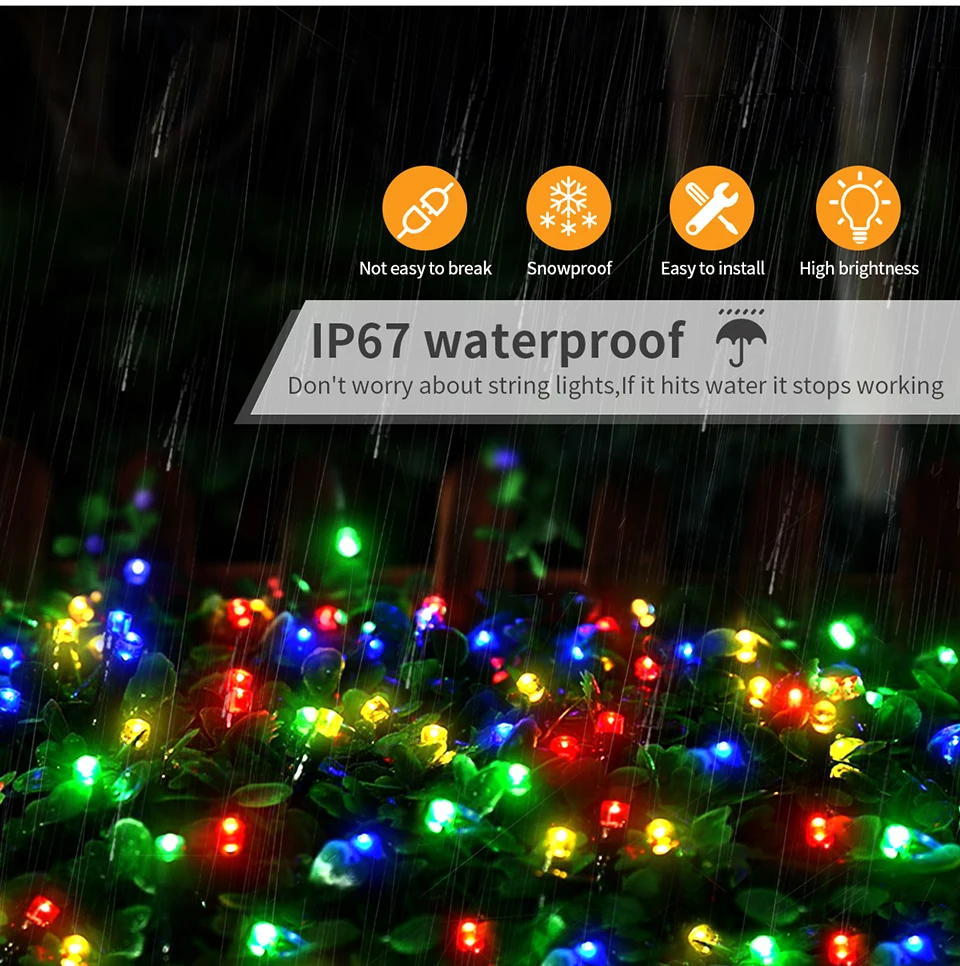 110V 220V LED Christmas Lights Fairy Garland String Light 10M- 100M EU / US Plug For Outdoor Garden Holiday New Year Party Decor
