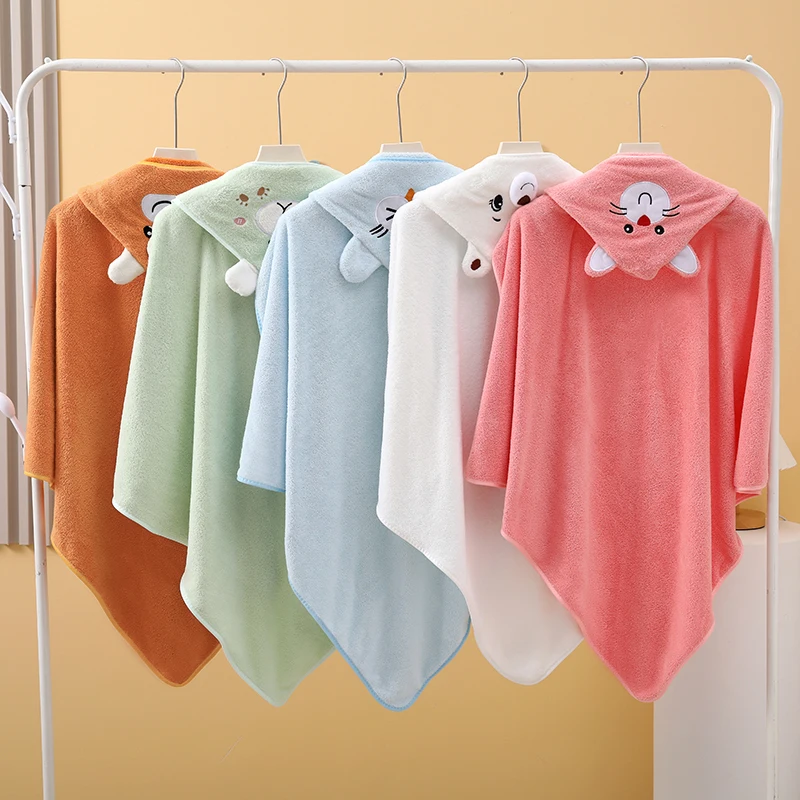 New Coral Fleece Bath Towel for Infants and Children, Suitable for Use in Bathrooms, Swimming Pools, Beaches, and Families. Can Be Used as a Newborn Blanket. Super Absorbent, Comfortable and Soft Fabric. New Pattern Design. Microfiber. Suitable for Infants and Children Aged 0-3 Years. Ideal as a Top Choice for Baby Christmas Gifts