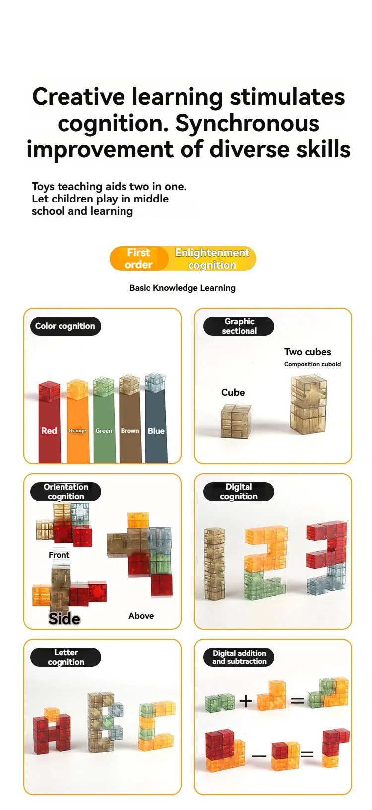 New Popular Transparent Magnetic Blocks-Build Magnet World Set for child, Sensory Construction Toys Christmas Gifts For Child
