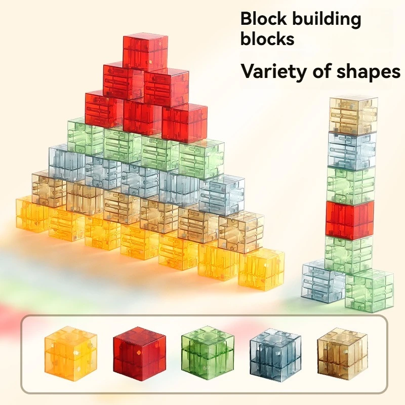 New Popular Transparent Magnetic Blocks-Build Magnet World Set for child, Sensory Construction Toys Christmas Gifts For Child