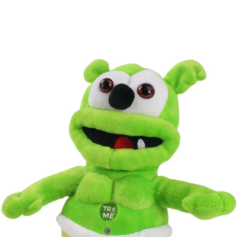 Singing Gummy Bear Plush Toys Music Voice Gummy Stuffed Dolls Peluche Sounding Bear Plushie Toys Christmas Baby Toy for Kid 30CM