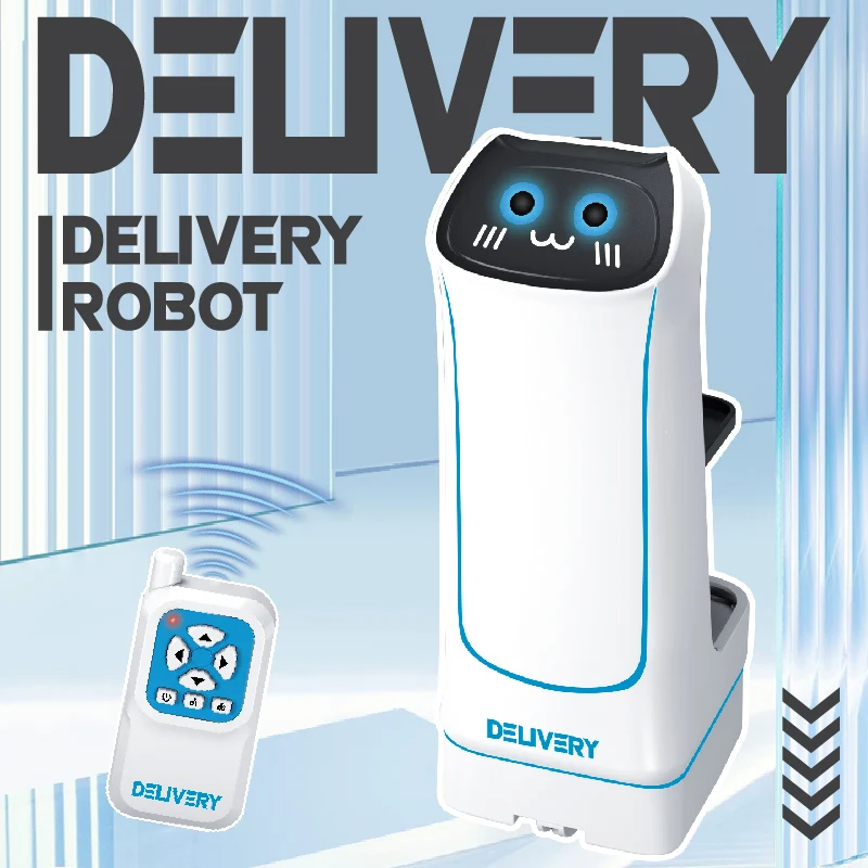 Novel Remote-Controlled Car Toys, Electric Food Delivery Robots, Small Item Transportation Games Funny Surprises Christmas Gift