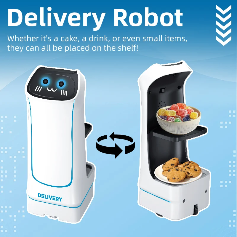 Novel Remote-Controlled Car Toys, Electric Food Delivery Robots, Small Item Transportation Games Funny Surprises Christmas Gift
