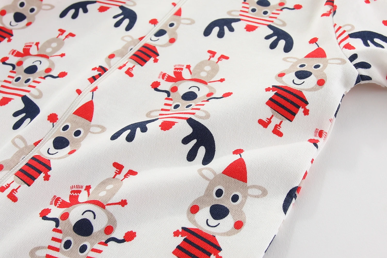 Kiddiezoom 1/2Pcs Fashion Christmas Cartoon 100%Cotton Zipper Baby Boy Girl Rompers Soft Newborn Clothes