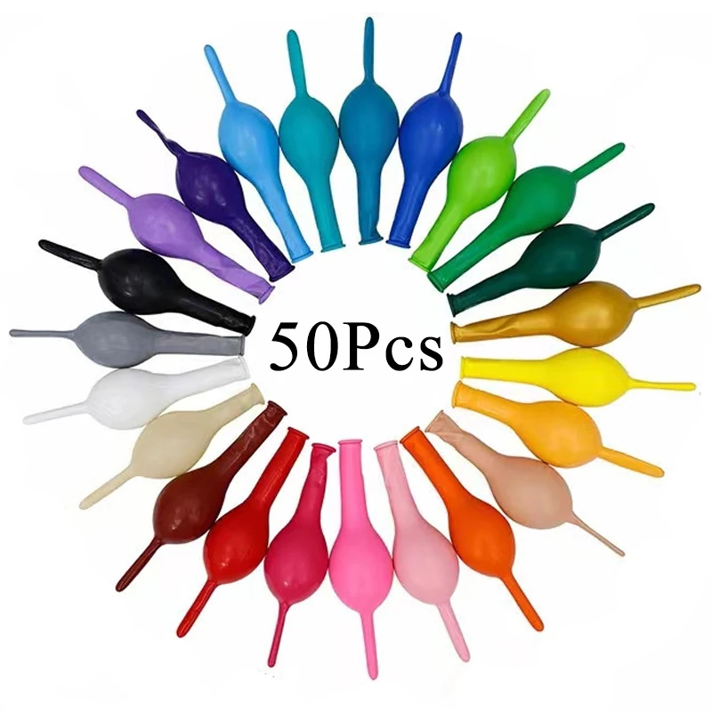 10/20/30Pcs Linking Balloons 6/12inch Pastel Colorful Latex Tail Globos Link Balloons for Birthday Wedding Christmas Party Decor