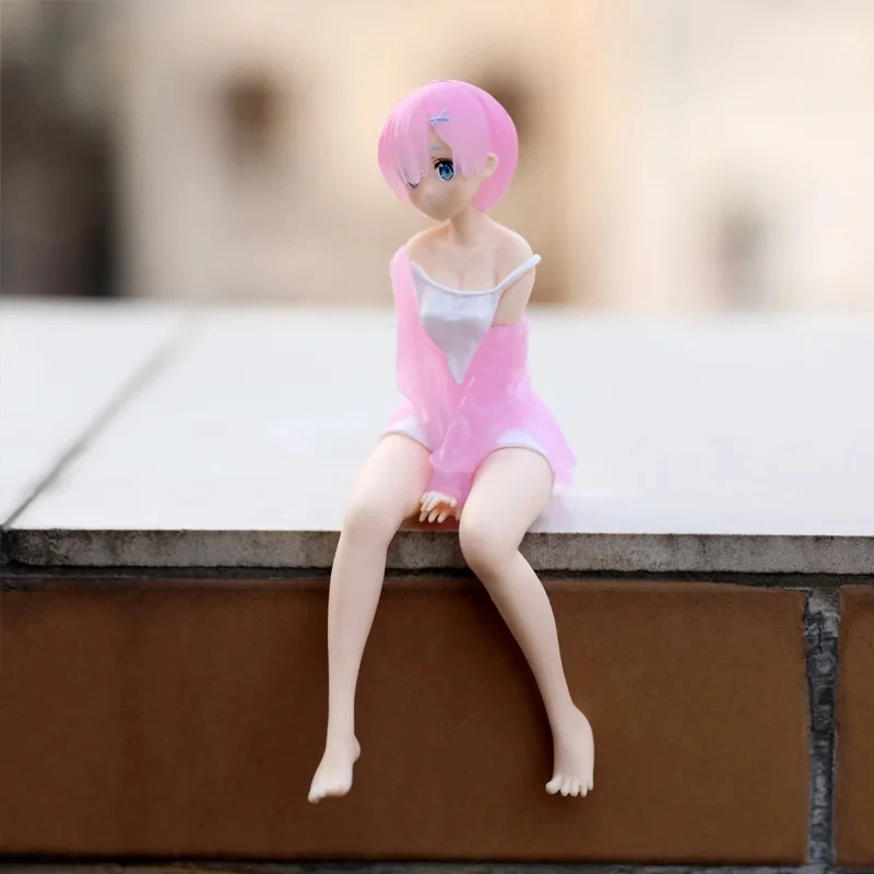 14cm Anime Re: Life In A Different World From Zero Rem Ram Action Figures PVC Model Collection Kids Toys Statue Christmas Gift
