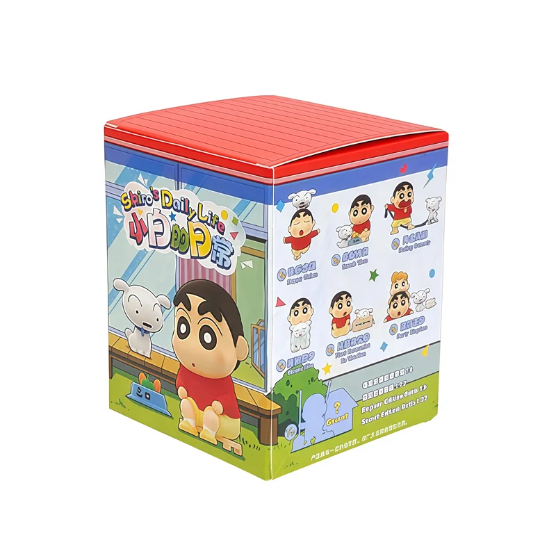 Crayon Shin Chans Shiro Little White's Daily Life Anime Figure Model Peripheral Doll Blind Box Toys Ornament Christmas Gifts