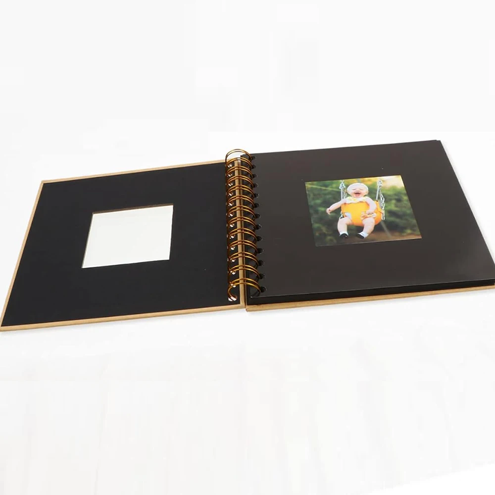 Scrapbook Photo Album Memory Book Paper for Travel Wedding Anniversary Christmas Gifts Baby Shower Memories