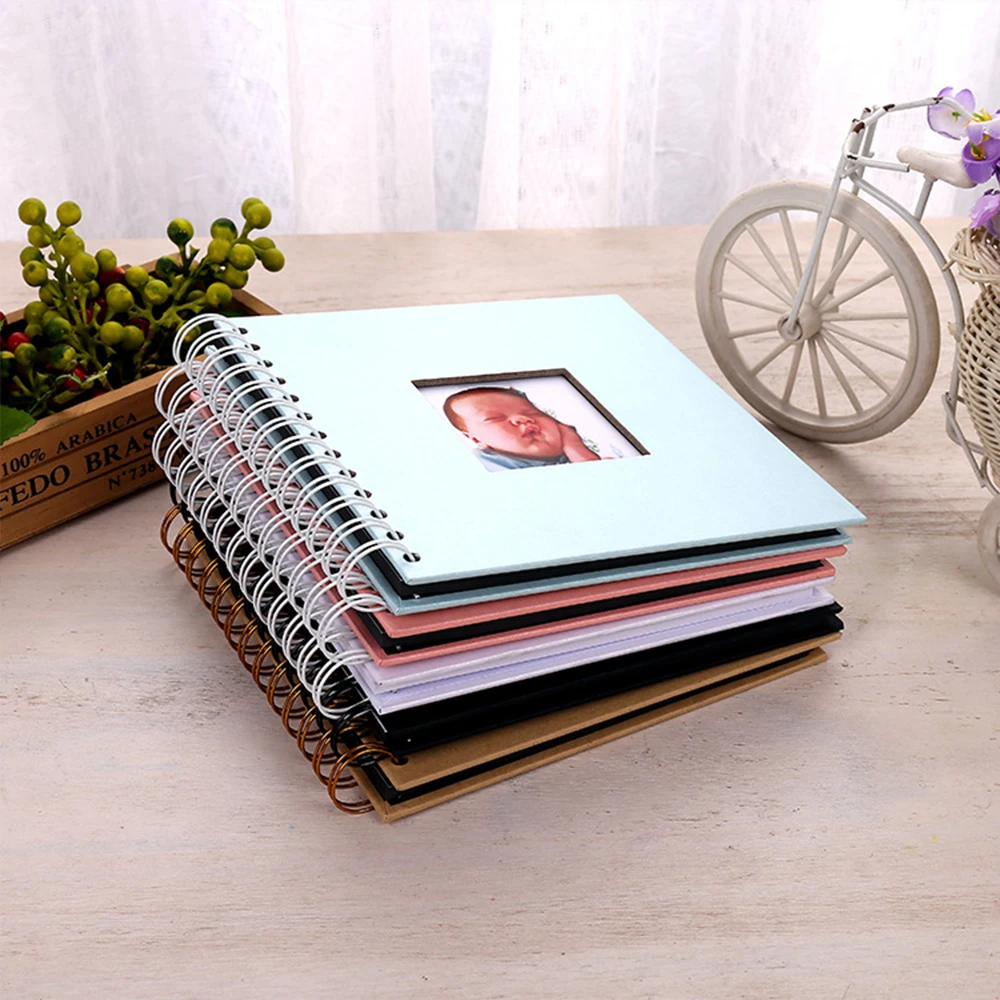 Scrapbook Photo Album Memory Book Paper for Travel Wedding Anniversary Christmas Gifts Baby Shower Memories