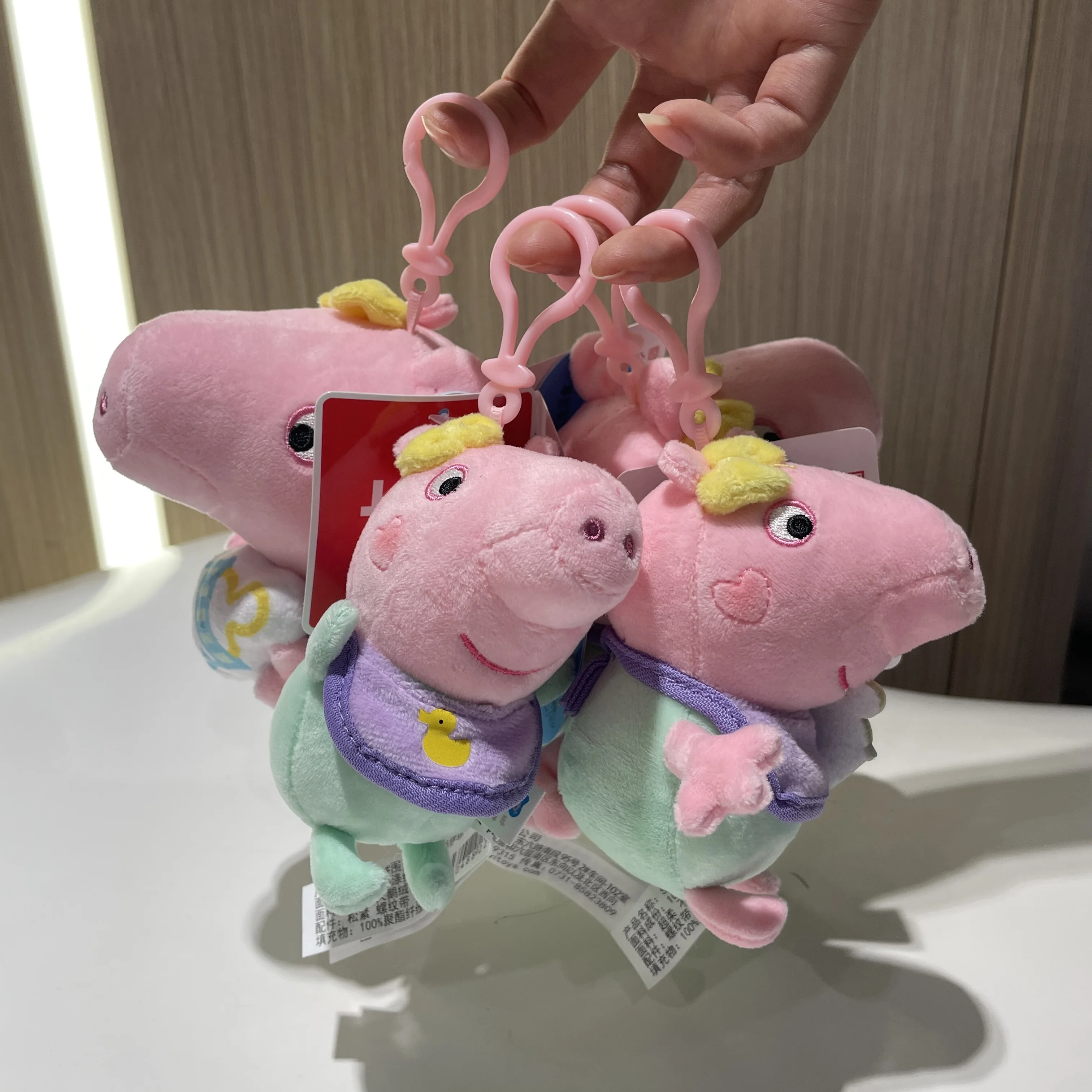 100% Genuine Peppa Pig Evy dinosaur Teddy Bear Peppa George Evie Plush Toy Boy Girl Birthday Gift Toys Christmas Stuffed Doll
