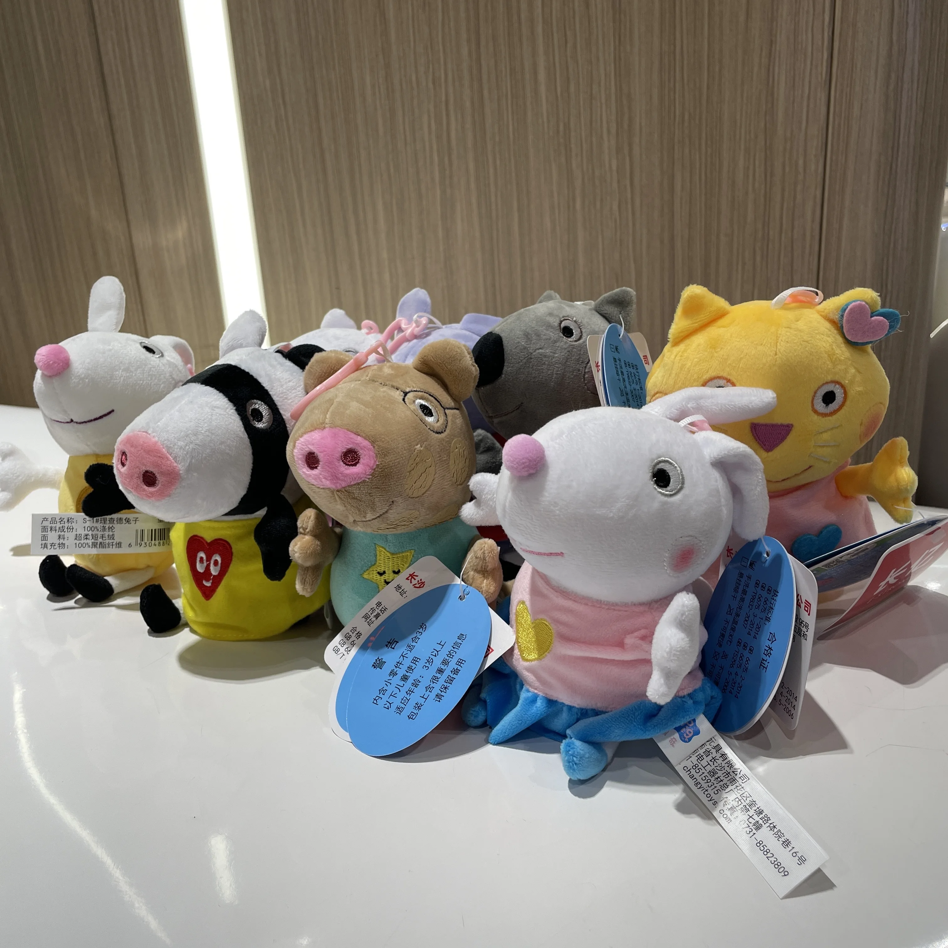 100% Genuine Peppa Pig Evy dinosaur Teddy Bear Peppa George Evie Plush Toy Boy Girl Birthday Gift Toys Christmas Stuffed Doll