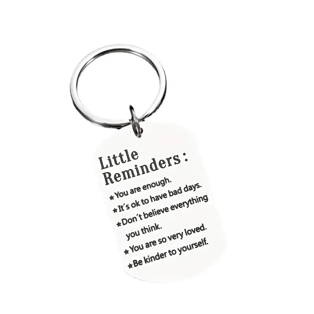 Inspirational Keychain Gift for Son Daughter Sister Brother BFF Stainless Steel Charms Jewelry Birthday Christmas for Men Women