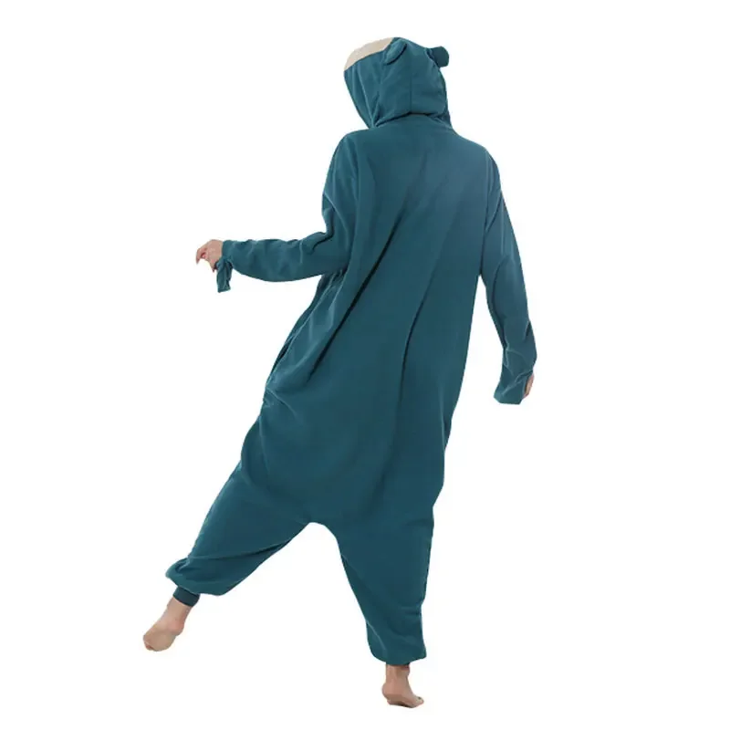 Snorlax Kigurumi Onesies Animal Pajamas Slippers Cosplay Costume Halloween Christmas Sleepwear Plus Size