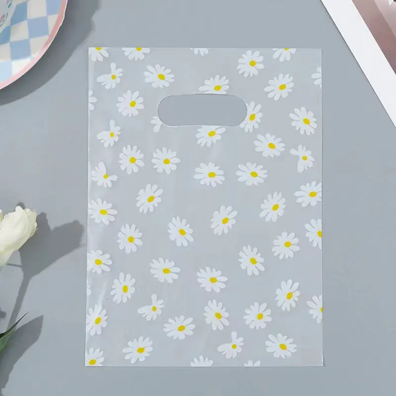 50/100pcs Fashion Thank You Plastic Shopping Gift Bags For Birthday Party Christmas Gift Packaging