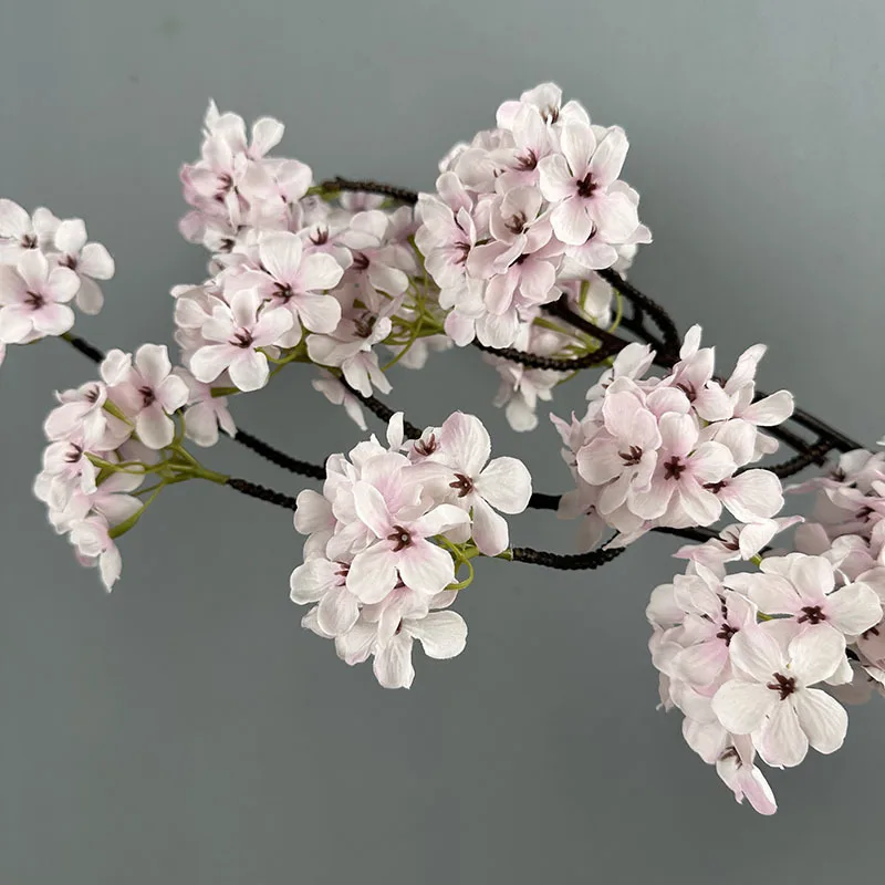 Luxury Artificial Pear Blossom Autumn Winter 90cm Slik Fake Flower For Living Room Wedding Party Decor Christmas Outdoor Floral