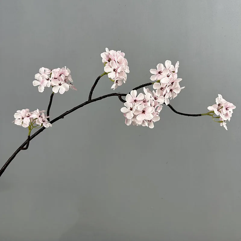 Luxury Artificial Pear Blossom Autumn Winter 90cm Slik Fake Flower For Living Room Wedding Party Decor Christmas Outdoor Floral