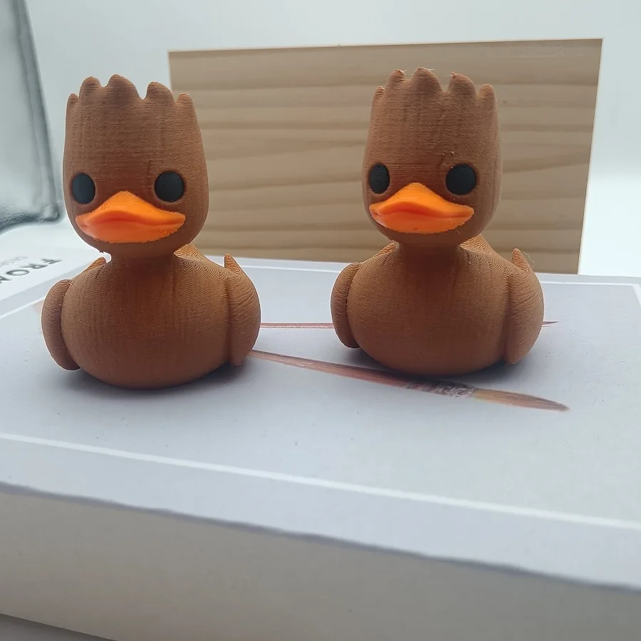 An Interesting Groot Duck Plastic Duck Vermicelli Art Model, 3D-Printed Groot Duck, Christmas Decoration, Car Ornaments