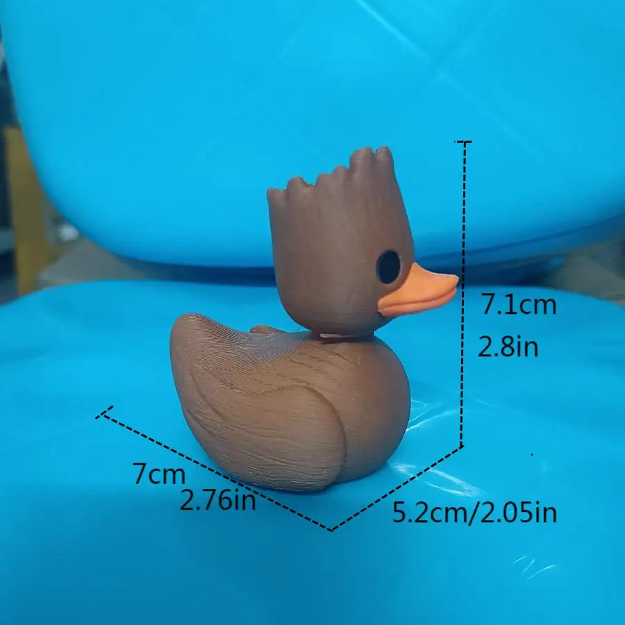 An Interesting Groot Duck Plastic Duck Vermicelli Art Model, 3D-Printed Groot Duck, Christmas Decoration, Car Ornaments
