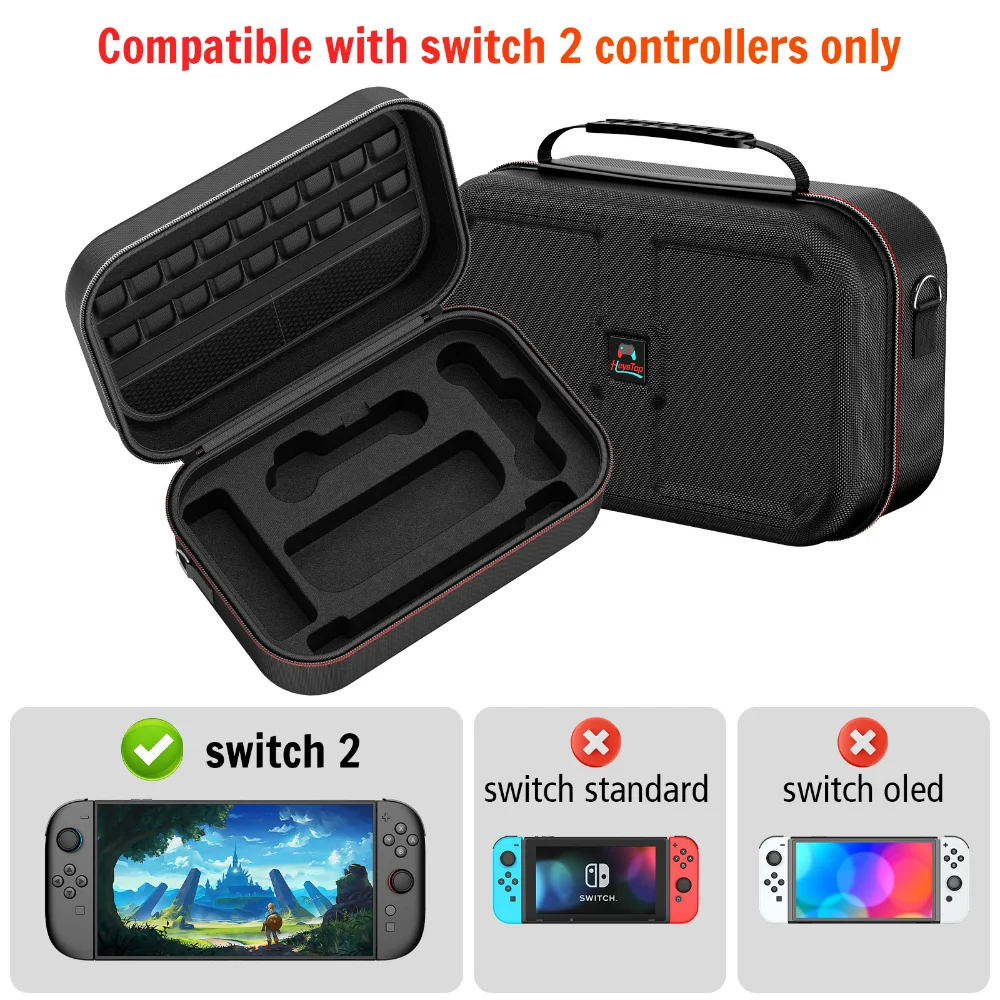 1pc Switch 2 Carry Case Portable Handheld Single Bag,Travel Case for Switch 2 Controller Accessories Men Women Christmas Gifts